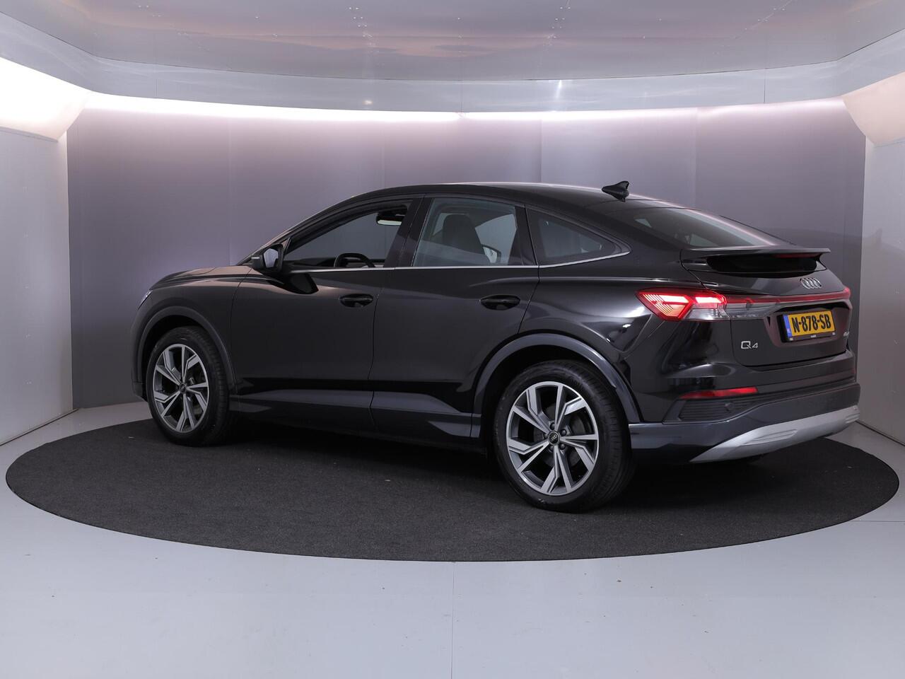 Audi Q4 Sportback e-tron 40 Advanced edition 77 kWh 204 pk | SoH 96% | Navigatie | Parkeersensoren achter | Matrix LED koplampen | Stoelverwarming |