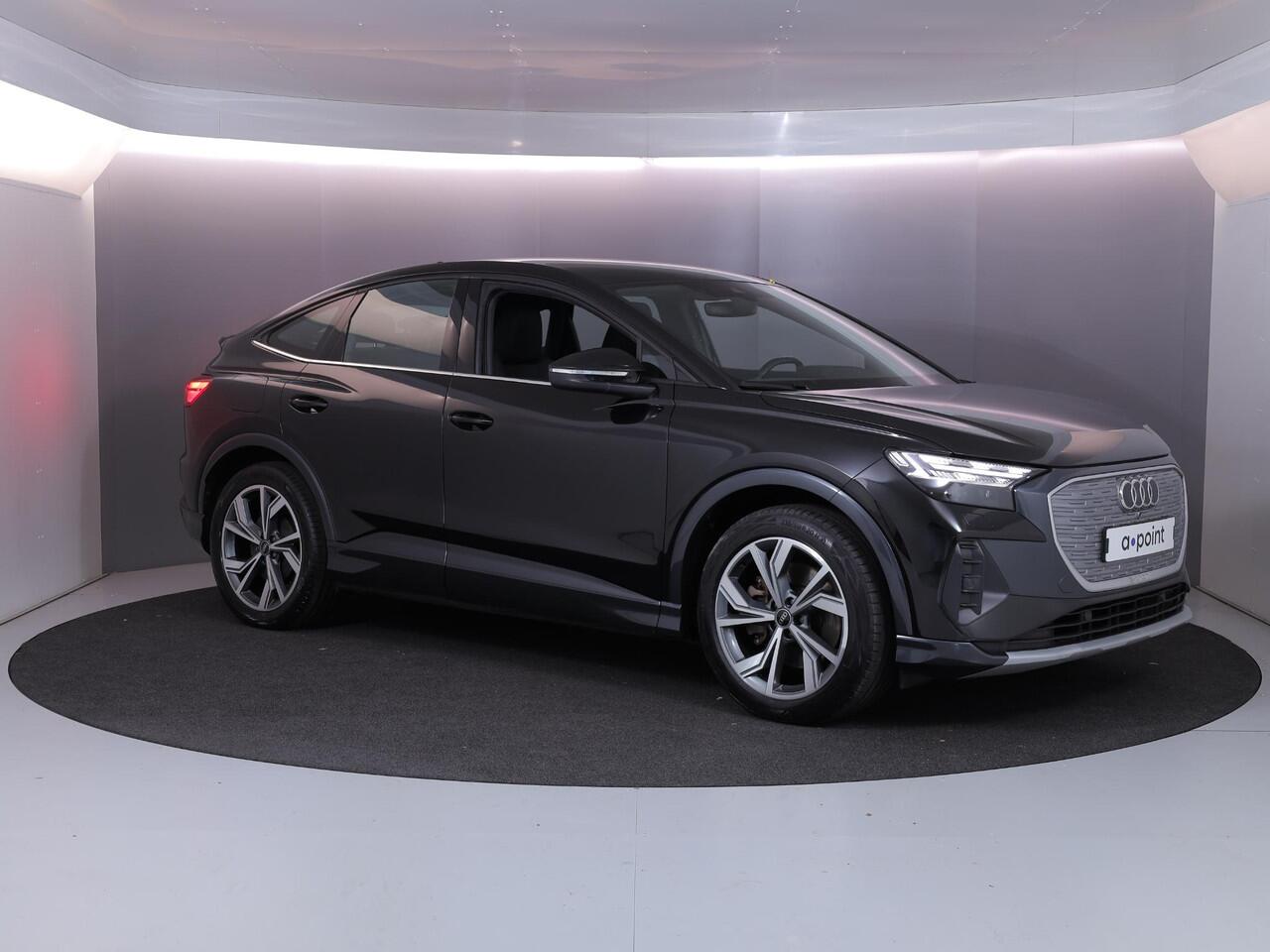 Audi Q4 Sportback e-tron 40 Advanced edition 77 kWh 204 pk | SoH 96% | Navigatie | Parkeersensoren achter | Matrix LED koplampen | Stoelverwarming |