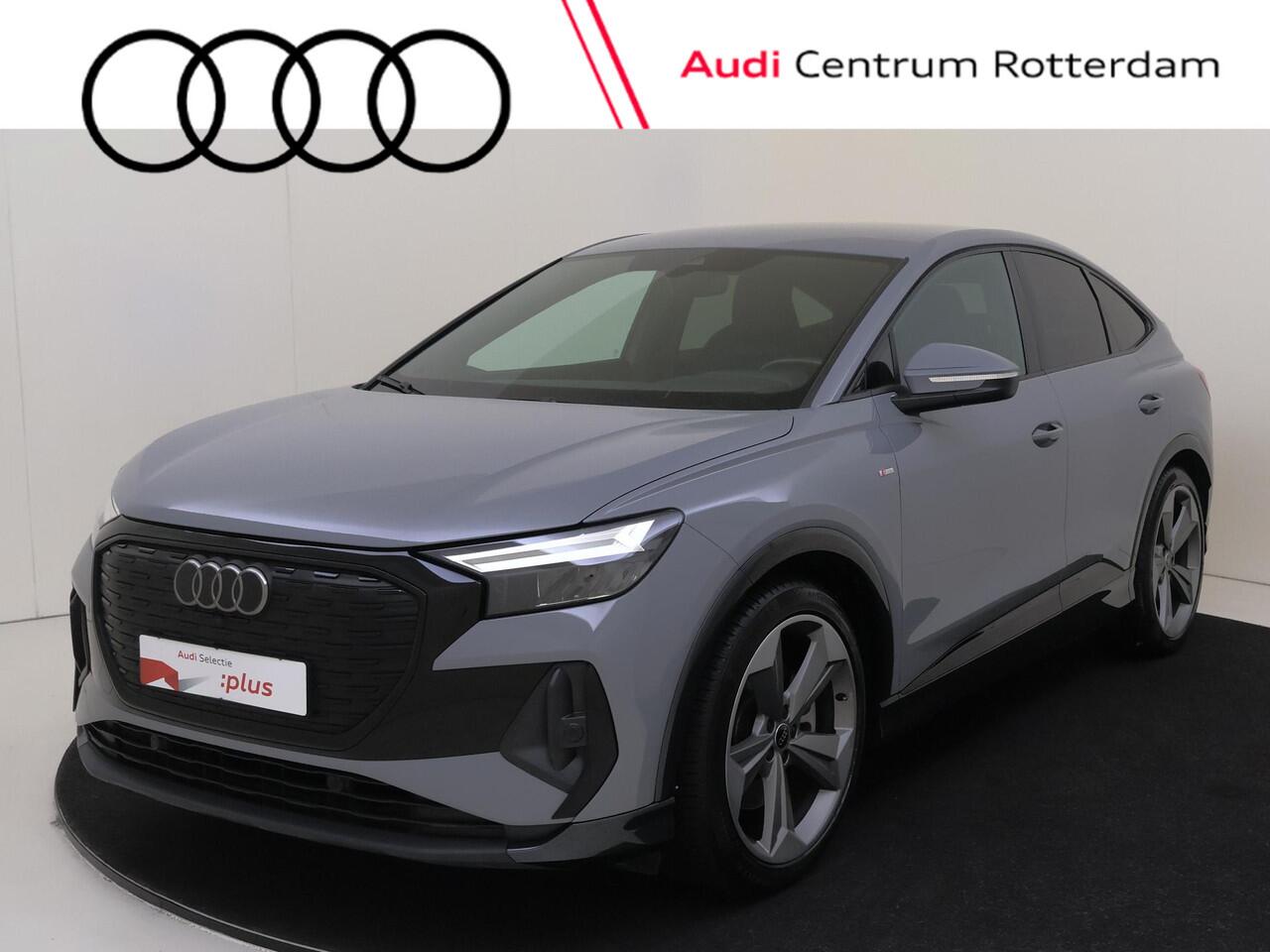 Audi Q4 Sportback e-tron 40 S edition 77 kWh | Head-up display | Keyless | LED matrix verlichting | Adaptieve cruise control | Achteruitrijcamera | Navigatie Plus | Leder/alcantara bekleding |