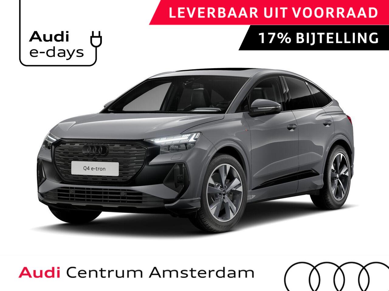 Audi Q4 Sportback e-tron 45 S edition Competition 82 kWh 286 pk | Assistentiepakket plus | Comfortpakket plus |Glazen panoramadak | Ambient lichtpakket |