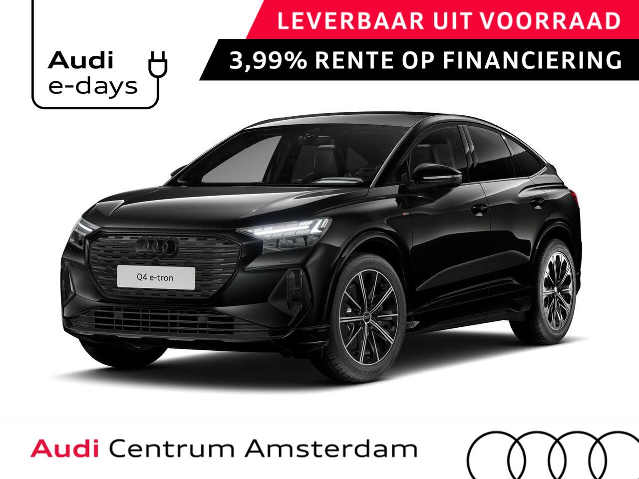 Audi Q4 Sportback e-tron 45 S edition Competition 82 kWh 286 pk | Assistentiepakket plus | Optiekpakket zwart plus | Ambient lichtpakket | Stoelverwarming voor |