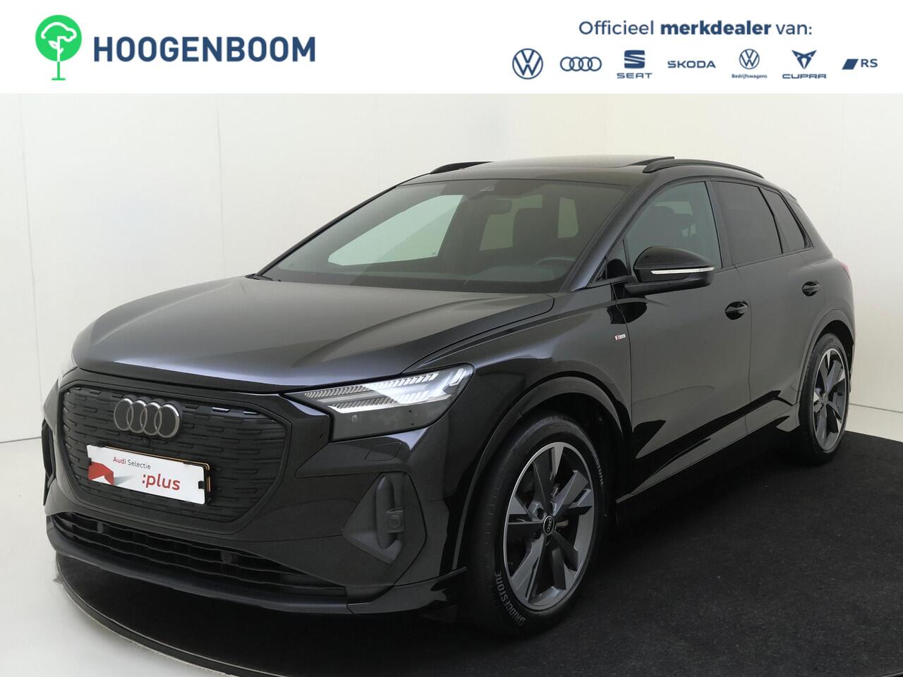 Audi Q4 e-tron 35 Launch edition S Competition 55 kWh | SOH 93%| Panoramadak | Achteruitrijcamera | LED matrix verlichting | Climate control | Stoelverwarming | Adaptieve cruise control | CarPlay |