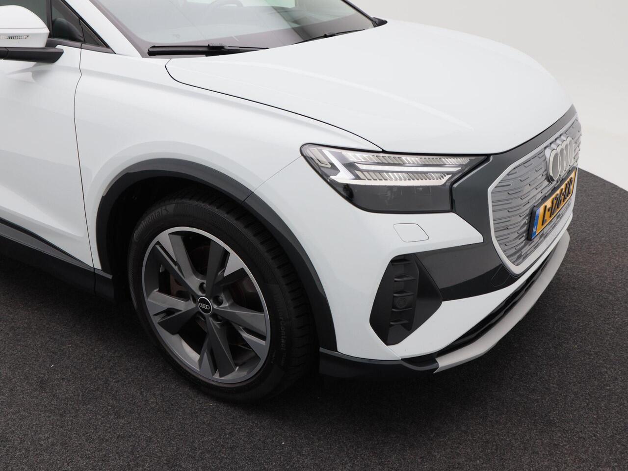 Audi Q4 e-tron 40 Launch edition Advanced 77 kWh 204 Pk Automaat | SOH 91% | Adaptive Cruise | Climate Control | Stoelverwarming | Navigatie | Camera | Carplay | 137.503 Km!!