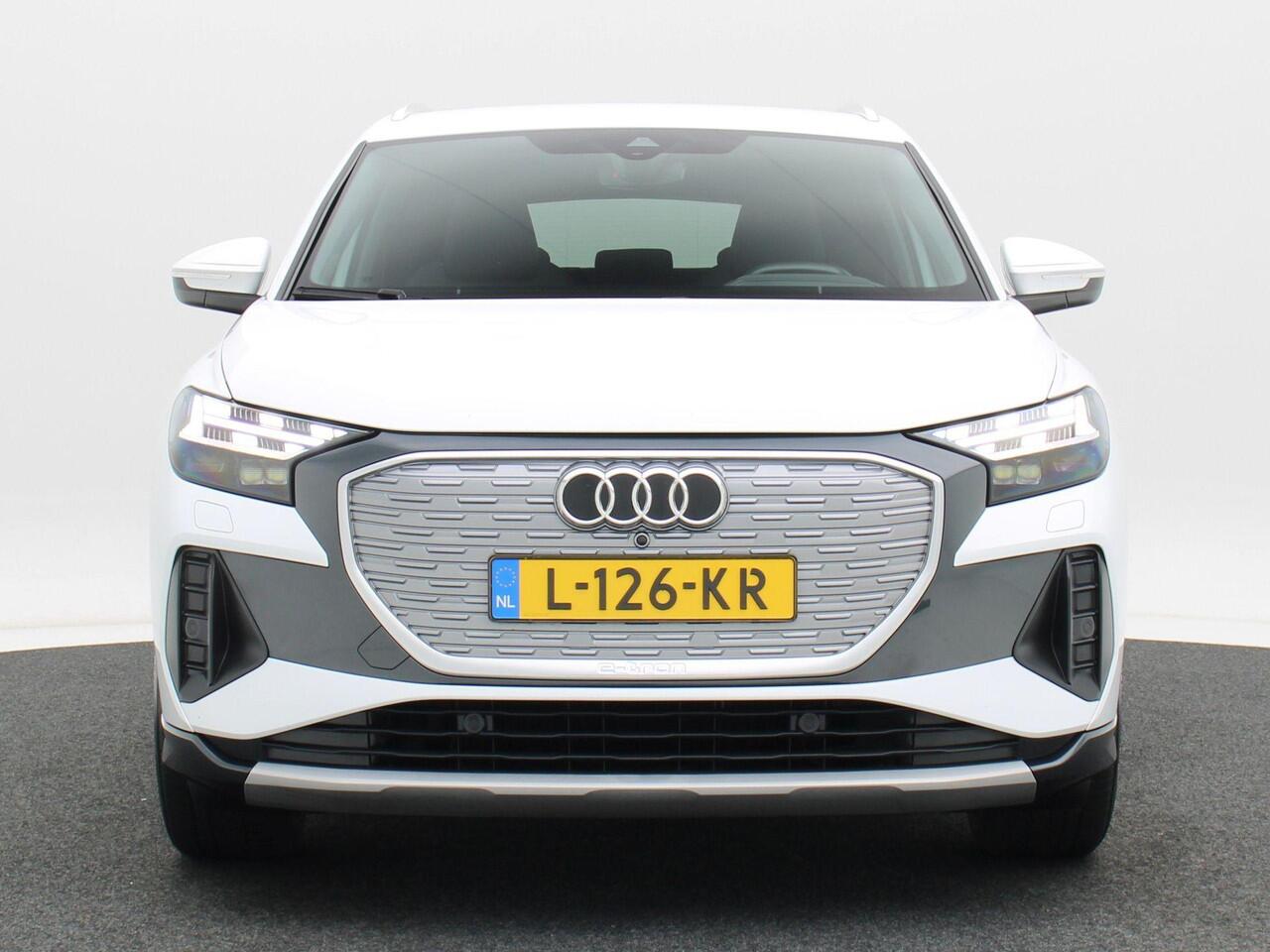 Audi Q4 e-tron 40 Launch edition Advanced 77 kWh 204 Pk Automaat | SOH 91% | Adaptive Cruise | Climate Control | Stoelverwarming | Navigatie | Camera | Carplay | 137.503 Km!!