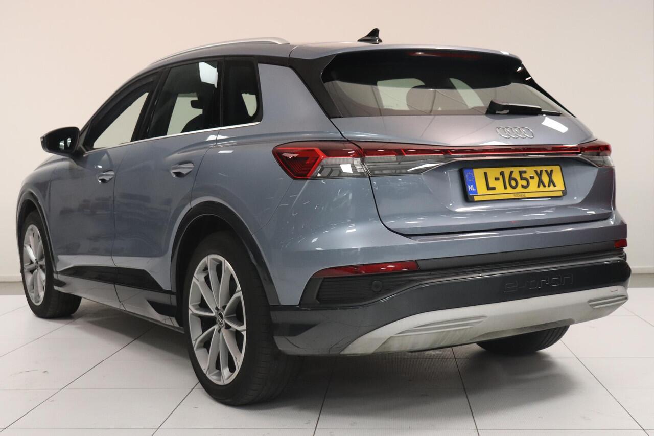 Audi Q4 e-tron 40 Launch edition Advanced 77 kWh | Warmtepomp | Leder bekleding | 20" Lichtmetaal | Parkeersesoren | Navigatie | LED matrix koplampen |