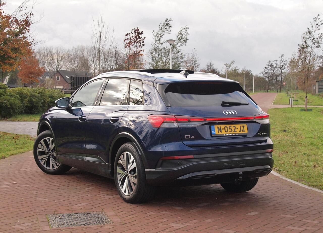 Audi Q4 e-tron 40 Launch edition Advanced Plus 77 kWh | SOH 92% | Panoramadak | Camera | Trekhaak | Sfeerverlichting | Apple Carplay |