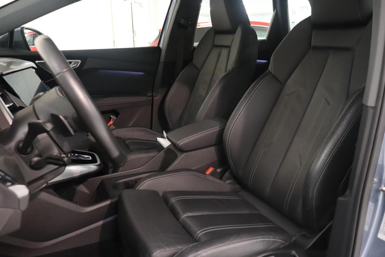 Audi Q4 e-tron 40 Launch edition Advanced 77 kWh | Warmtepomp | SoH 93% | Leder bekleding | 20" Lichtmetaal | Parkeersesoren | Navigatie | LED matrix koplampen |