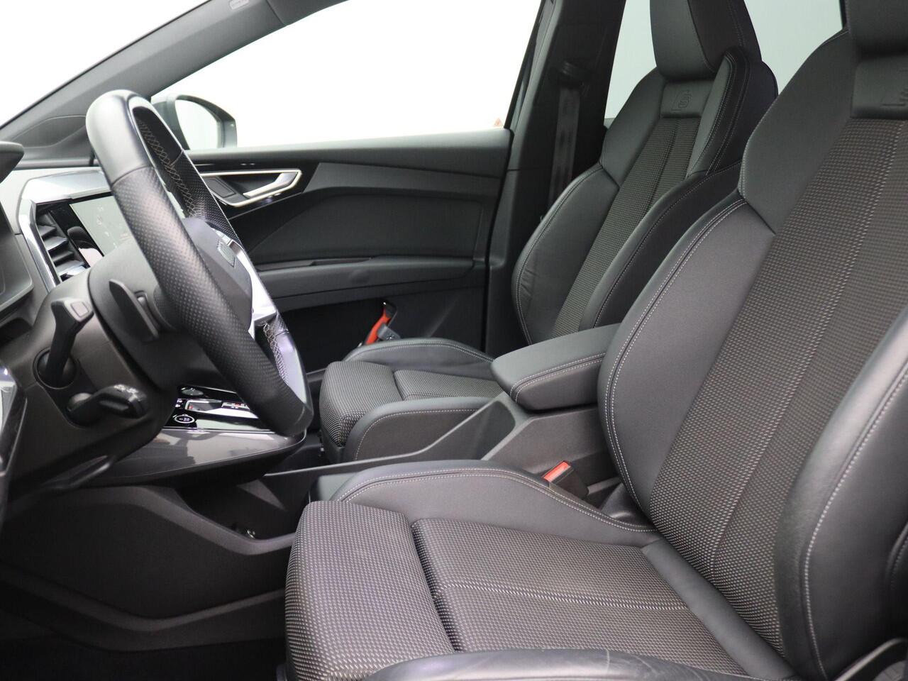 Audi Q4 e-tron 40 S edition 77 kWh 204PK Aut. SOH 96%, Warmtepomp, Dynamic Chassis, Adaptieve Cruise Controle, Matrix LED-Verlichting, 20" LM Velgen, Stoelverwarming, Elektr. Achterklep