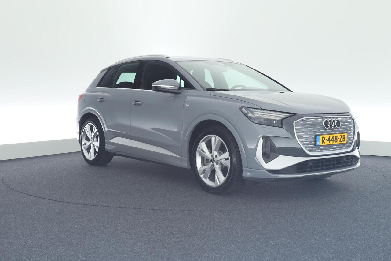 Audi Q4 e-tron 45 265pk quattro S edition 82 kWh SOH 93% Camera Leder Stoelverwarming Virtual Cockpit Navigatie