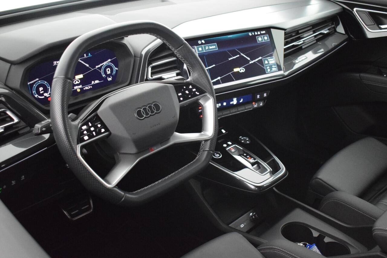 Audi Q4 e-tron 45 265pk quattro S edition 82 kWh SOH 93% Camera Leder Stoelverwarming Virtual Cockpit Navigatie
