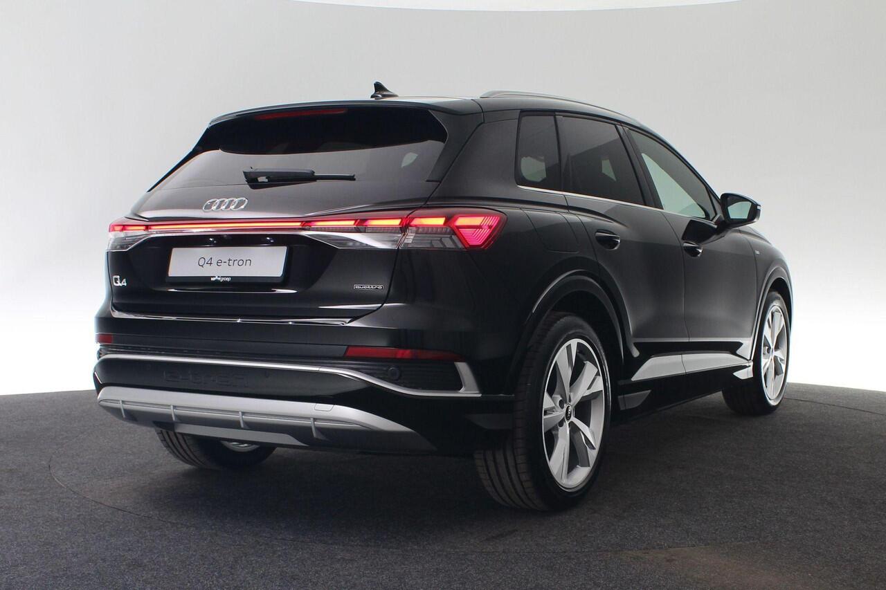 Audi Q4 e-tron S edition 45 82Kwh 210 kW / 286pk Quattro | Assistentiepakket plus | Privacy glas | Lichtpakket plus ambient light