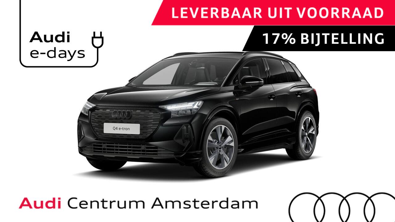 Audi Q4 e-tron 40 S edition 63 kWh 204pk | Achteruitrijcamera | Comfortpakket | Assistentiepakket plus | Optiekpakket zwart plus | Privacy glas | Adaptive cruise control |