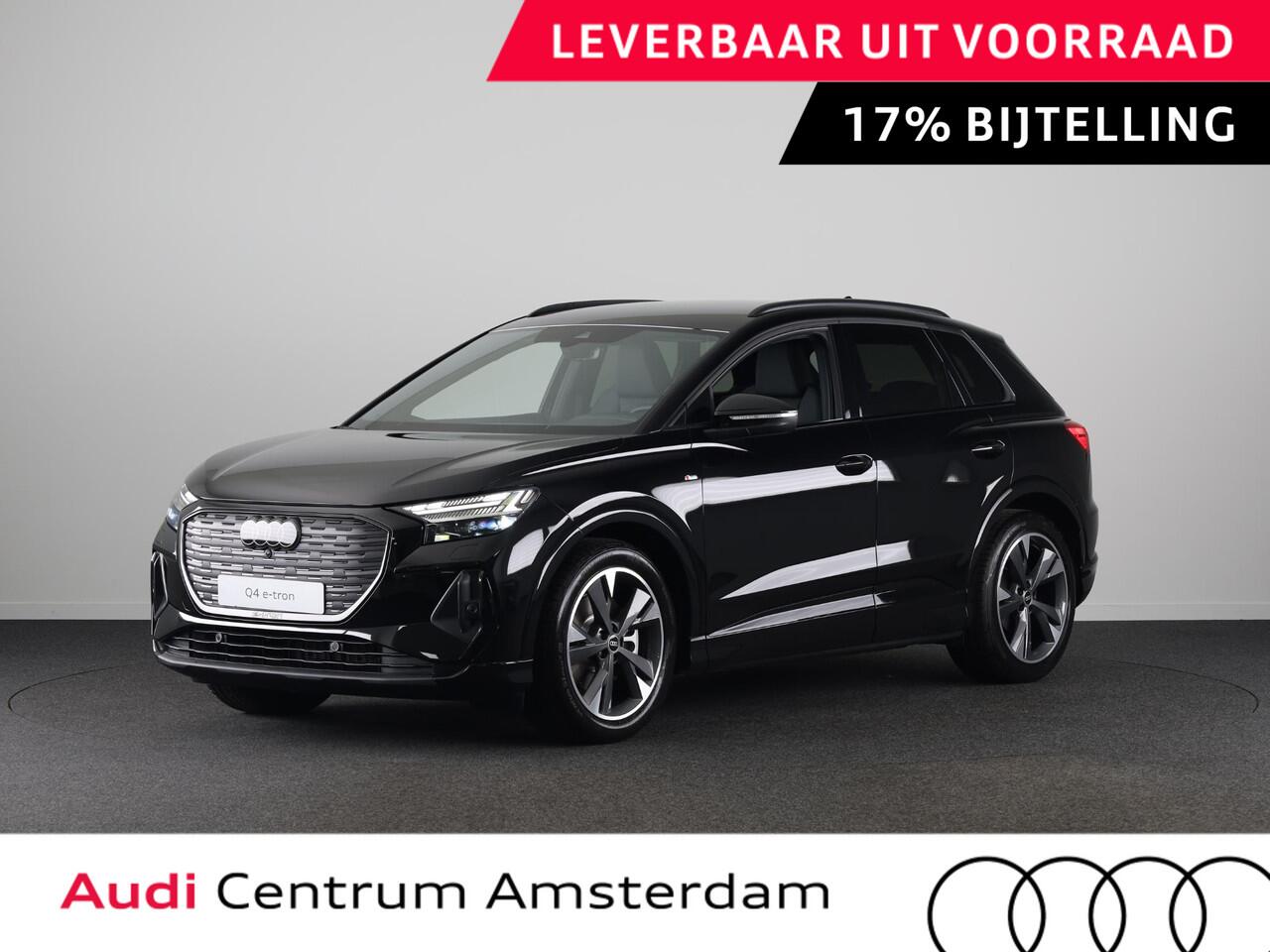Audi Q4 e-tron 40 S edition 63 kWh 204pk | Achteruitrijcamera | Comfortpakket | Assistentiepakket plus | Optiekpakket zwart plus | Privacy glas | Adaptive cruise control |