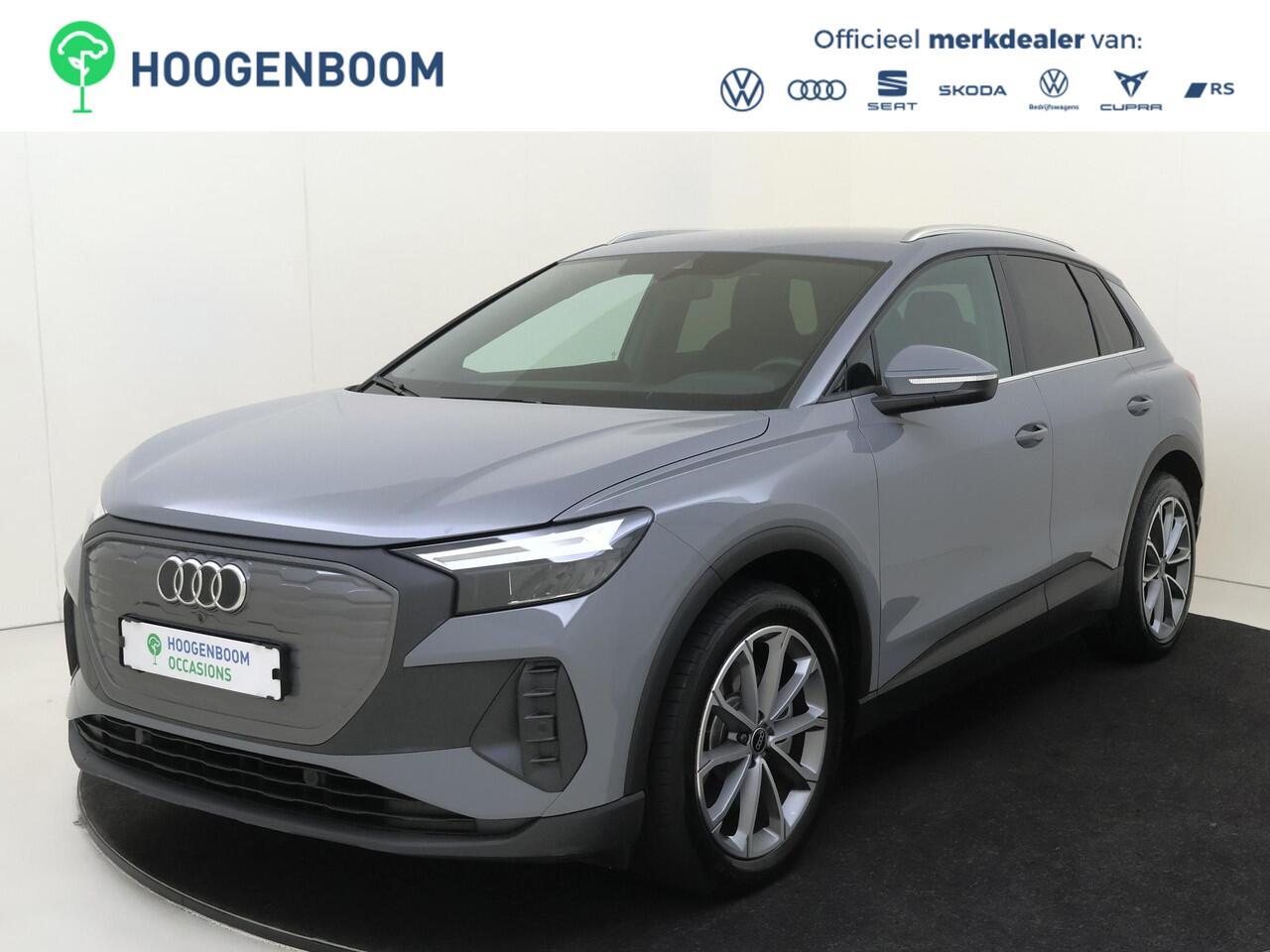 Audi Q4 e-tron 45 Advanced edition 82 kWh | SoH 100% | Trekhaak | 3-zone airco | Keyless | Adaptieve cruise control | Parkeersensoren | CarPlay | Navigatie | Stoelverwarming |