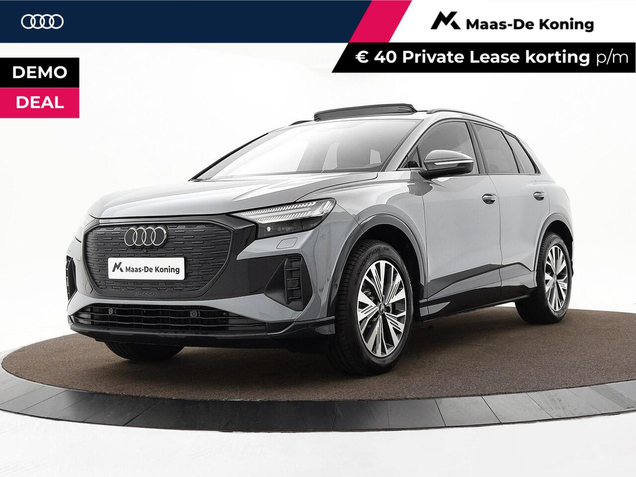 Audi Q4 e-tron 40 Advanced Edition 204pk · Glazen panoramadak · 360 Camera · Side Assist · Stoelverwarming · ACC · Garantie t/m 07-11-2027