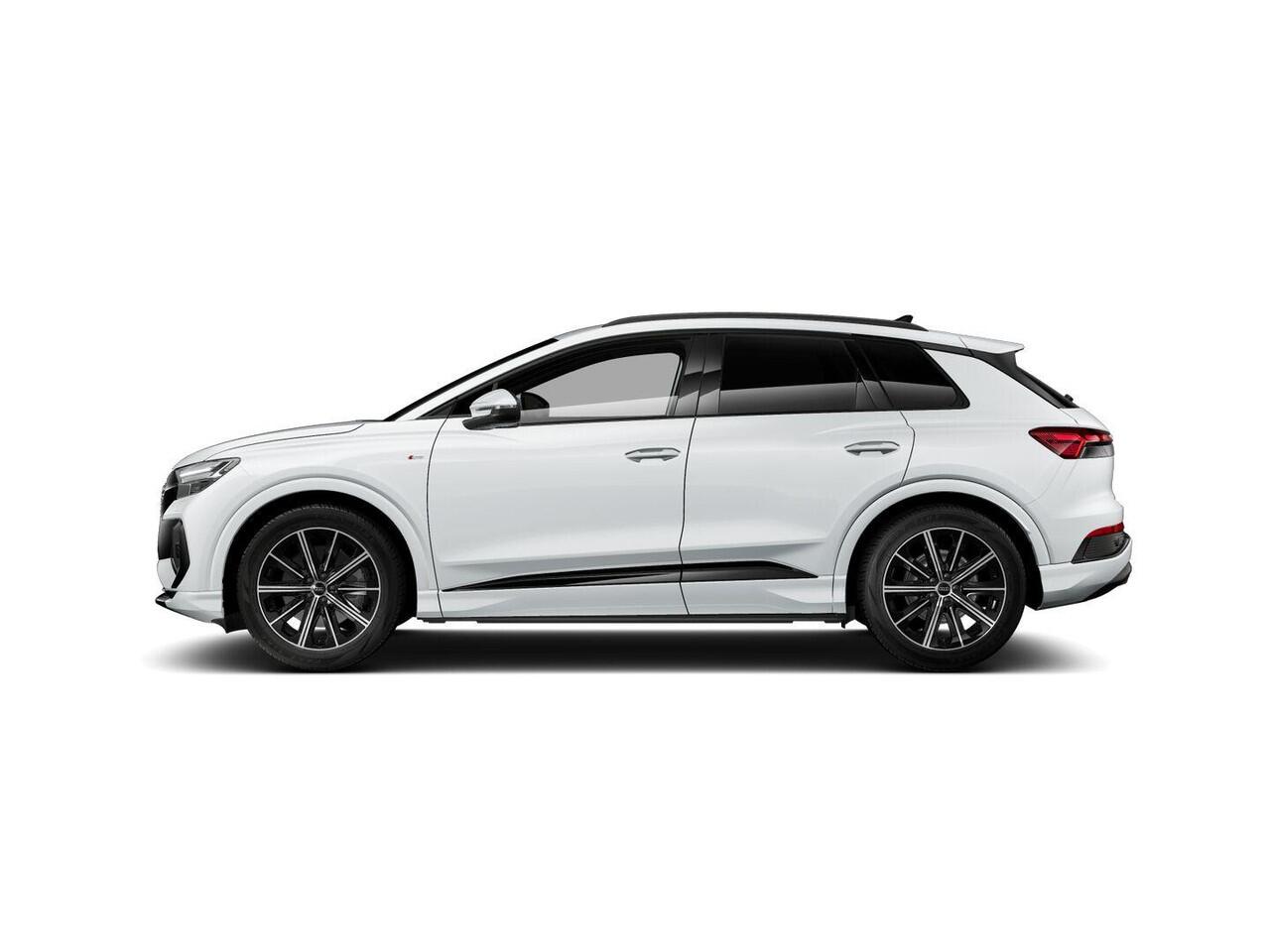 Audi Q4 e-tron 45 quattro S edition Competition 82 kWh 286pk | Assistentiepakket plus | Optiek pakket zwart plus | Ambient verlichting | Dodehoek detectie | Privacy glas |