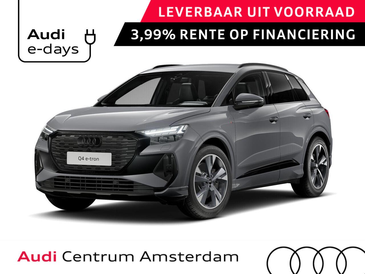 Audi Q4 e-tron 45 quattro S edition Competition 82 kWh 286pk | Assistentiepakket plus | Optiek pakket zwart plus | Ambient verlichting | Dodehoek detectie | Privacy glas |
