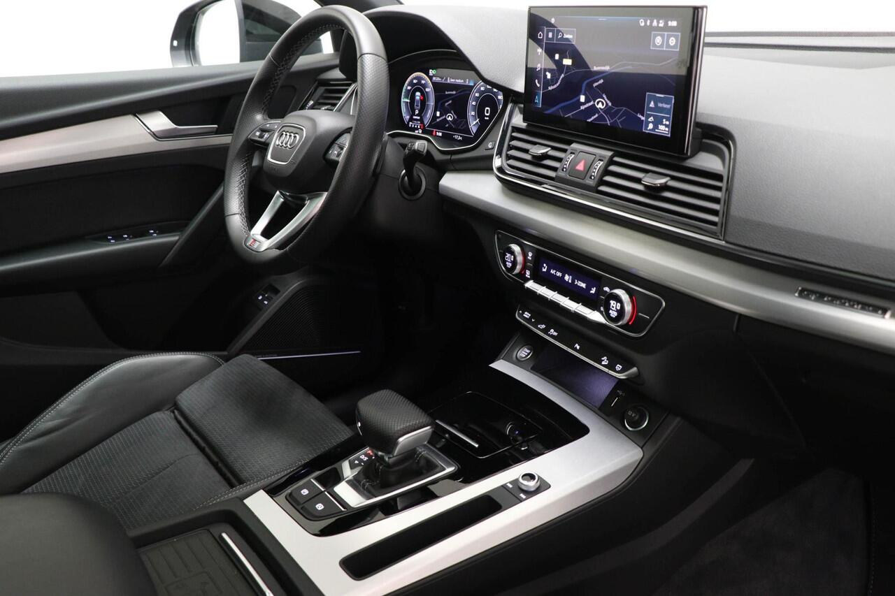 Audi Q5 50 TFSI e S edition | PANORAMADAK | B&O DAB | HALF LEDER | STUURVERWARMING | S-LINE |