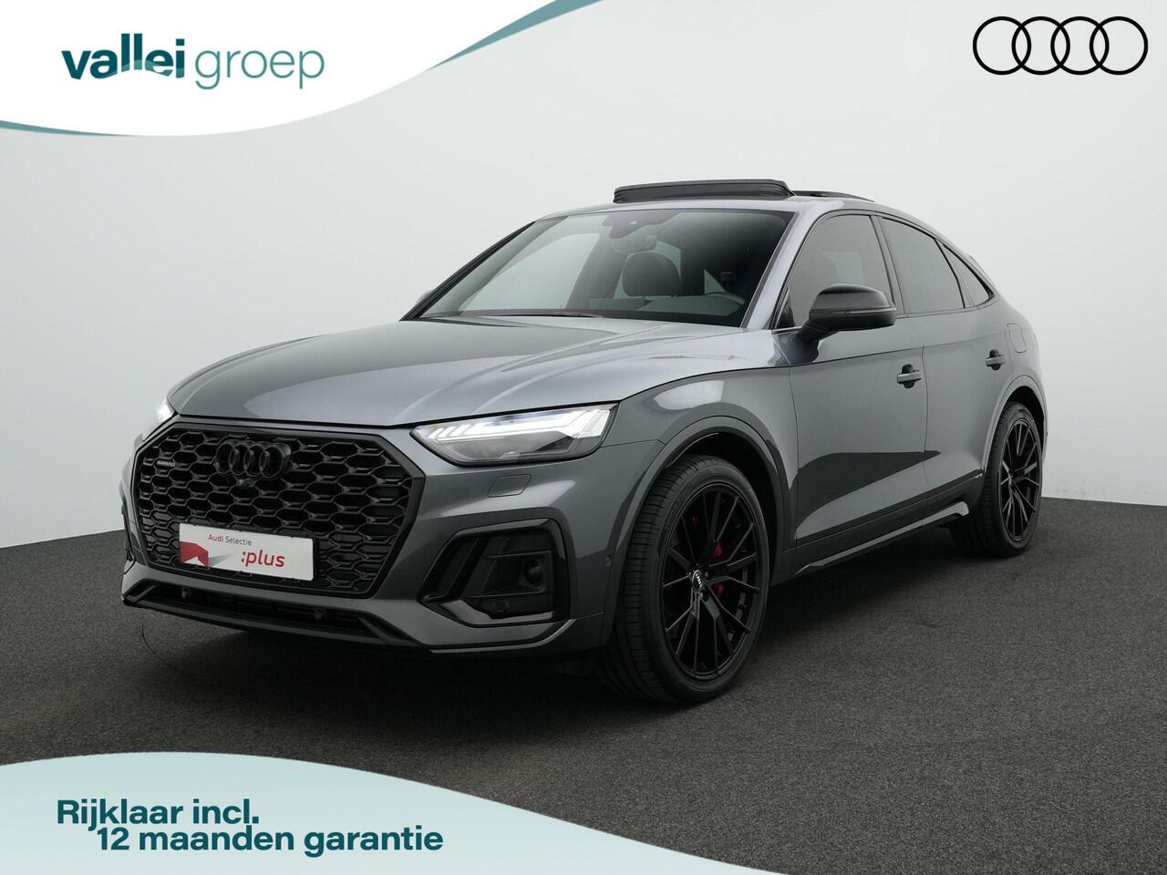 Audi Q5 Sportback 55 TFSI e 367 pk S-tronic S edition / S-Line | Panoramadak | Luchtvering | Leder/alcantara (rood gestikt) | Rondomzicht camera | Geheugenstoel | Bang & Olufsen | Matrix LED