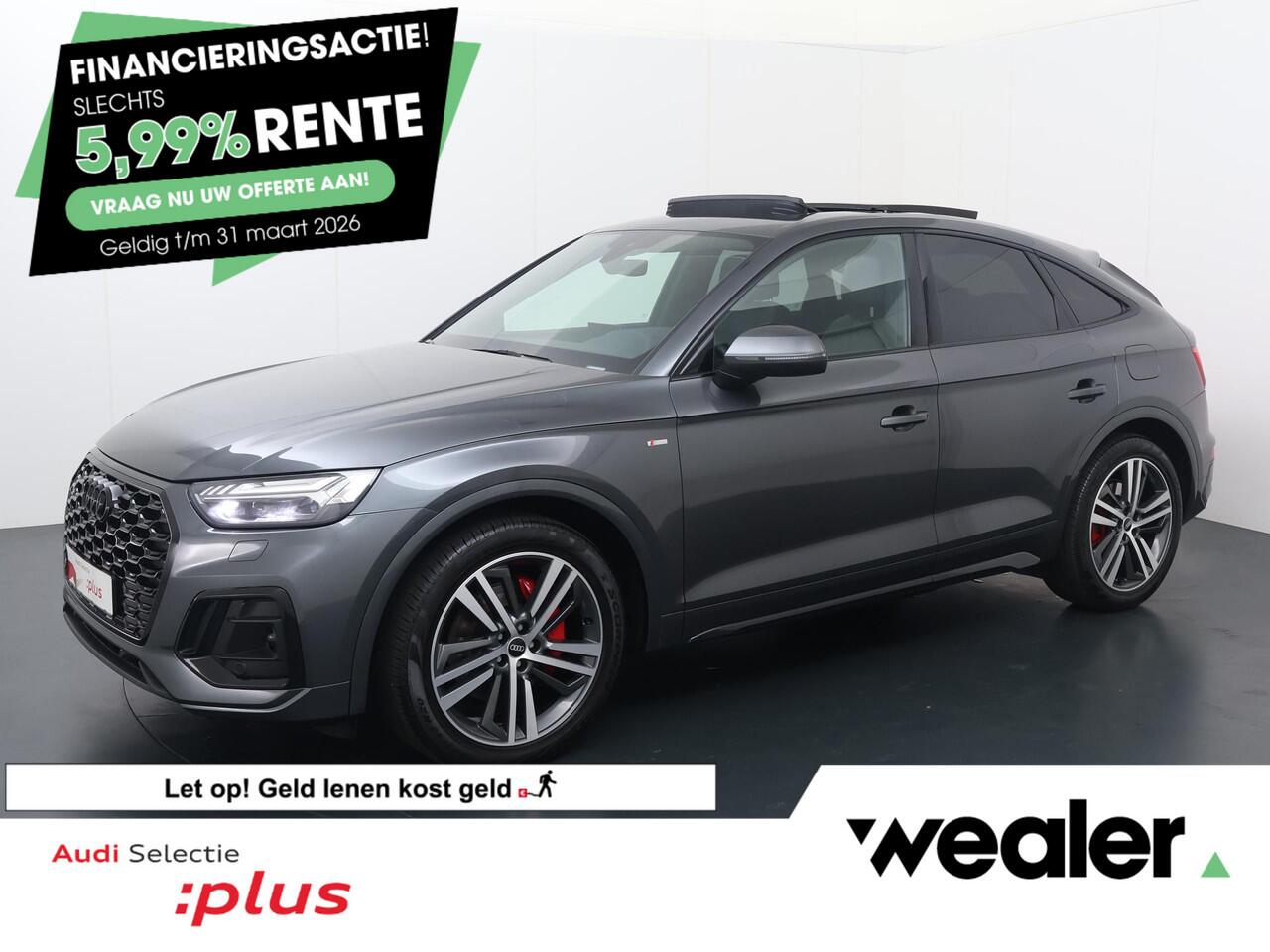 Audi Q5 Sportback 55 TFSI e S edition | 367 PK | Automaat | SoH 92% | Multifunctioneel stuurwiel | Adaptive Cruisecontrol | Stoelverwarming | Panoramadak |