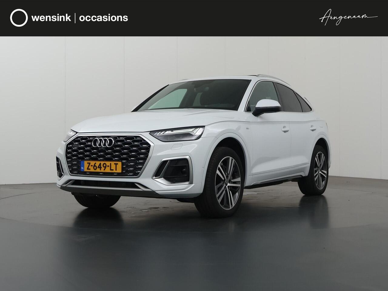 Audi Q5 Sportback 50 TFSI e S edition | S-Line | Panoramadak | Ele. verstelbare stoelen + Geheugen | Matrix LED | Sportstoelen | 360 Camera | Virtual Cockpit | DAB | Navigatie | Rij-Hulpsysteem | Multicolor-LED |