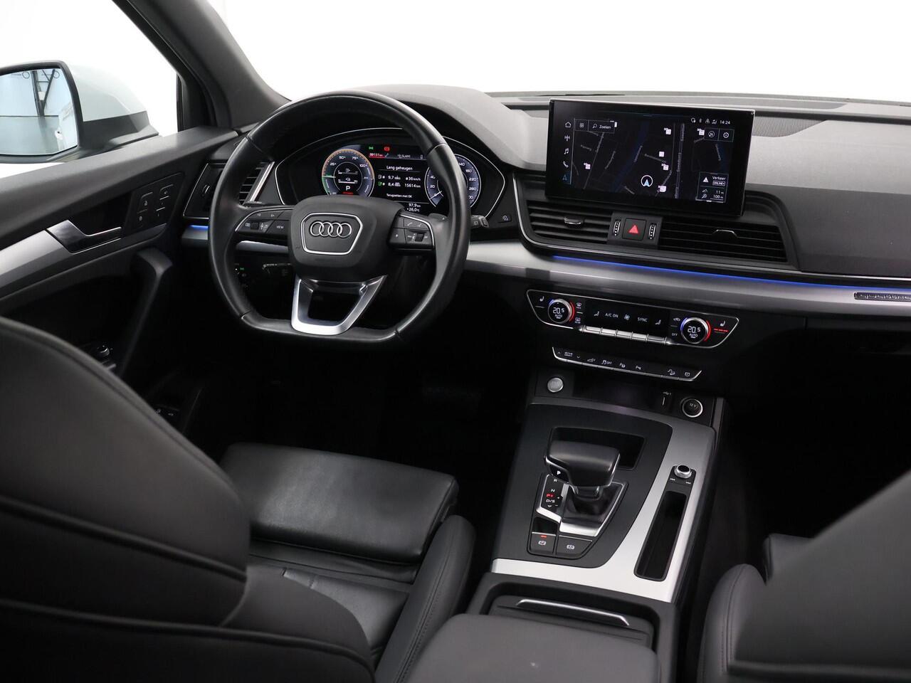 Audi Q5 Sportback 50 TFSI e S edition | S-Line | Panoramadak | Ele. verstelbare stoelen + Geheugen | Matrix LED | Sportstoelen | 360 Camera | Virtual Cockpit | DAB | Navigatie | Rij-Hulpsysteem | Multicolor-LED |