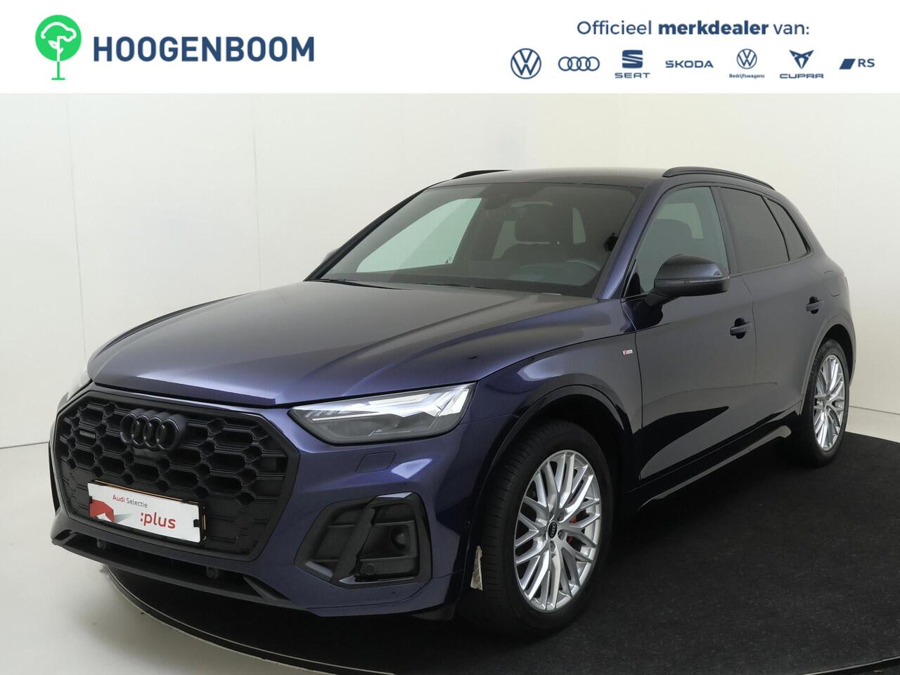 Audi Q5 50 TFSI e S edition Competition | Luchtvering | 360 camera | Head-up display | Lederen bekleding 'Valcona' | 3-zone airco | LED matrix verlichting | Dodehoek detectie |
