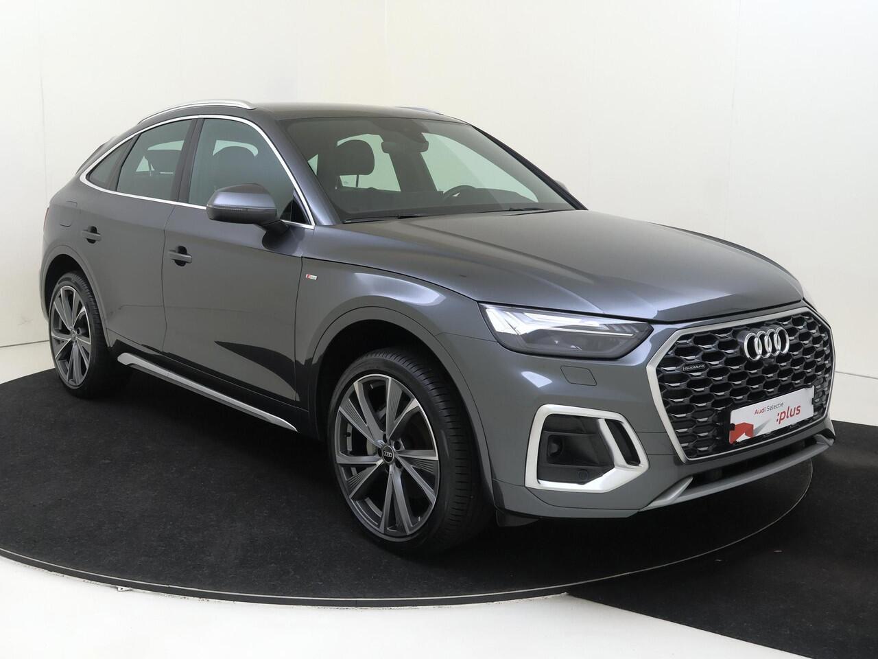 Audi Q5 Sportback 55 TFSI e S edition | Trekhaak | Achteruitrijcamera | 3-zone airco | LED matrix verlichting | Stoelverwarming | Adaptieve cruise control | Audi virtual cockpit |