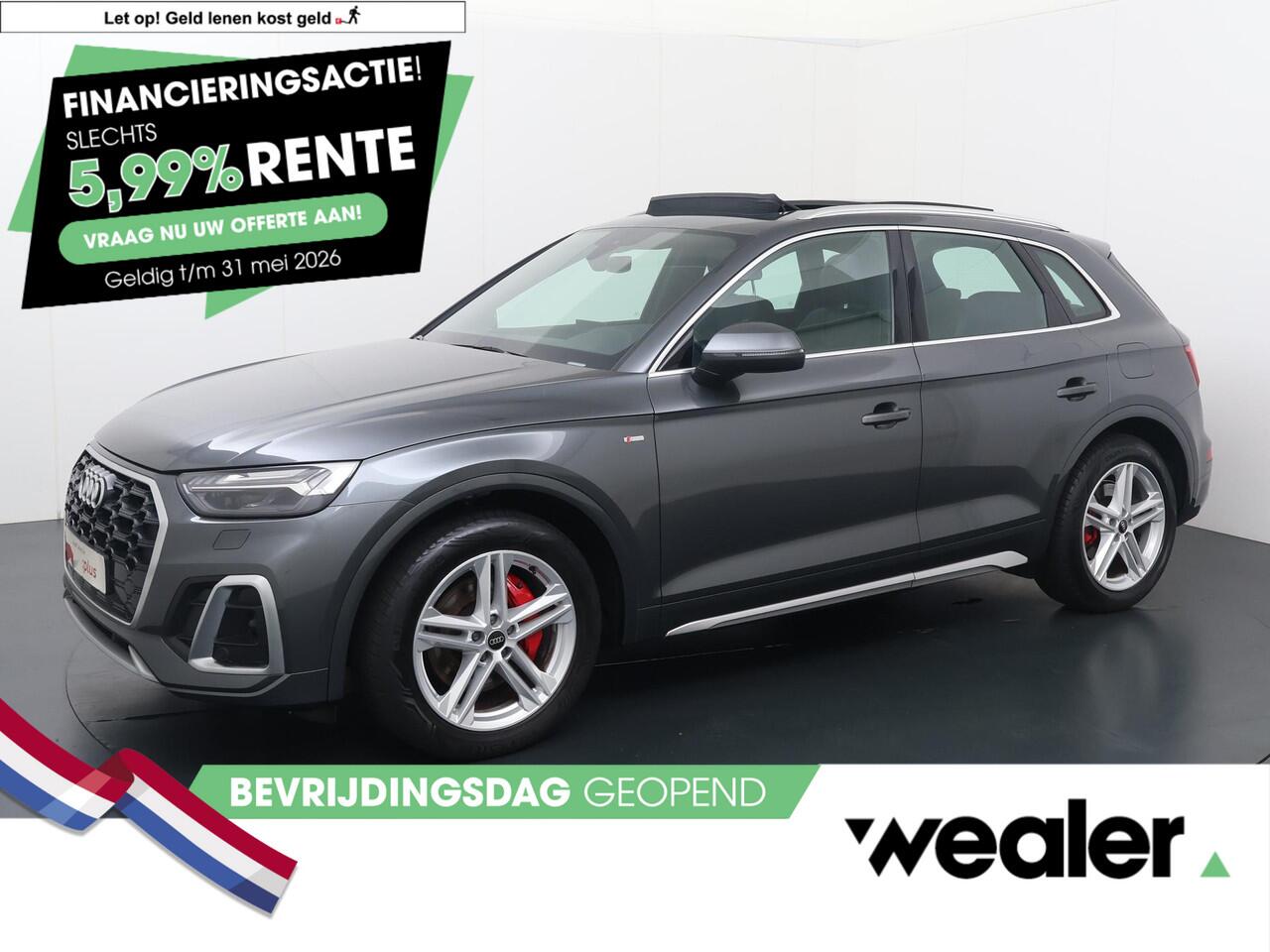 Audi Q5 50 TFSI e S edition | 299 PK | SoH 100% | Matrix LED koplampen | Panoramadak | Luchtvering | Climate control | S line |