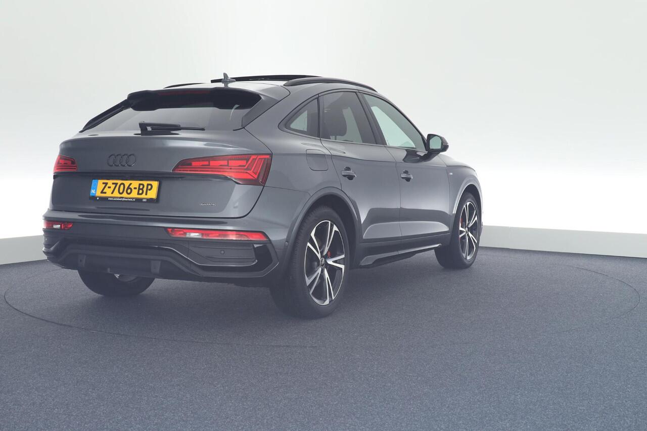 Audi Q5 Sportback 50 TFSI e 299pk 2x S-Line Black Edition Luchtvering Head-Up 360Camera Keyless Massage Navigatie