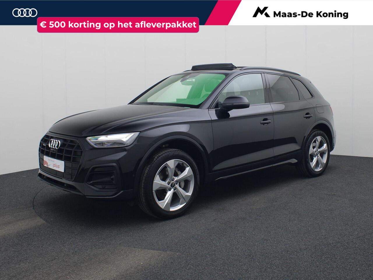 Audi Q5 50 TFSIe 220kW/299PK · Panoramadak · Trekhaak · 360°Camera + Parkeersensoren · Apple/Android Car Play · Garantie tot 01-11-2029 of 100.000km.