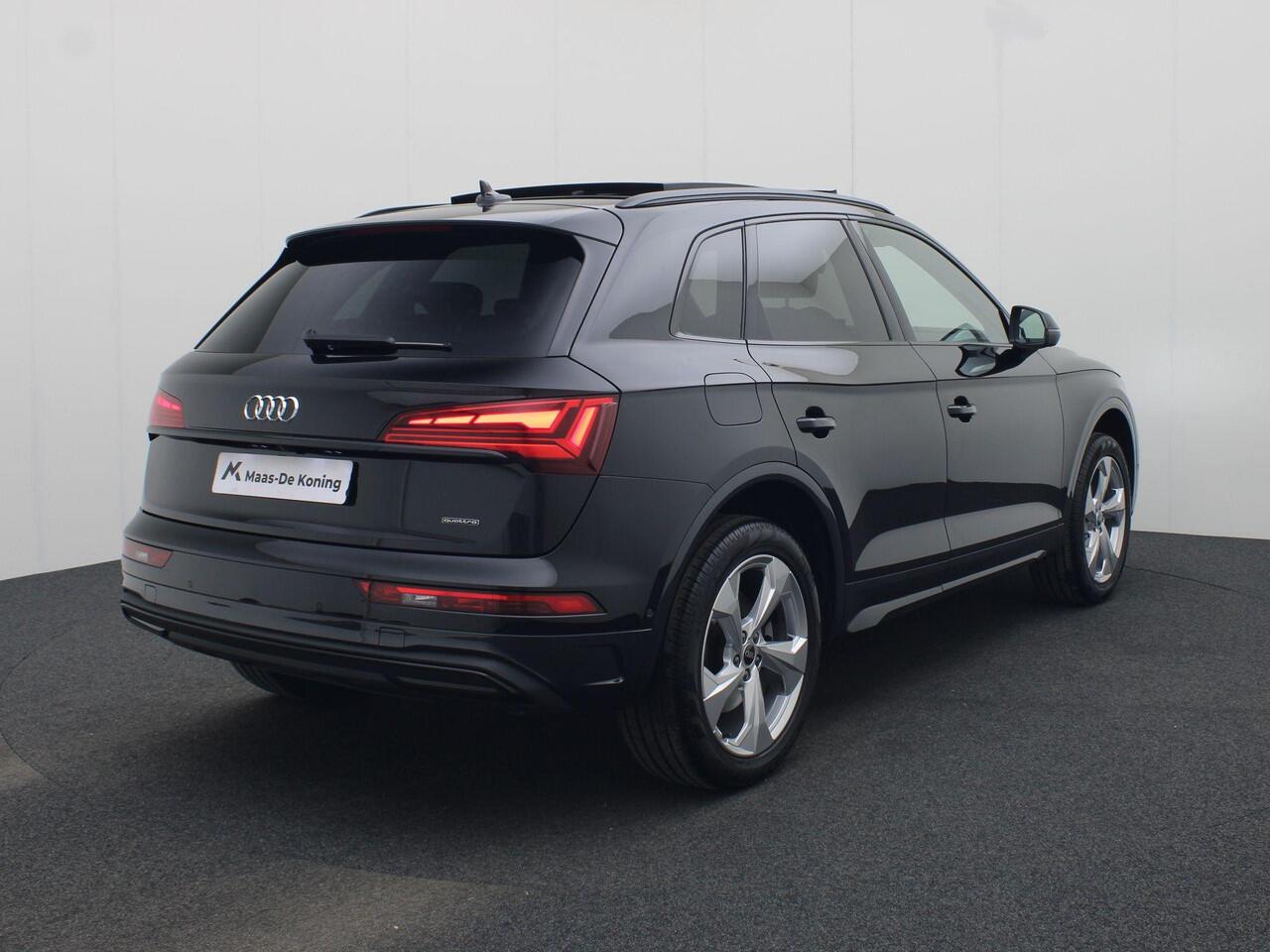 Audi Q5 50 TFSIe 220kW/299PK · Panoramadak · Trekhaak · 360°Camera + Parkeersensoren · Apple/Android Car Play · Garantie tot 01-11-2029 of 100.000km.