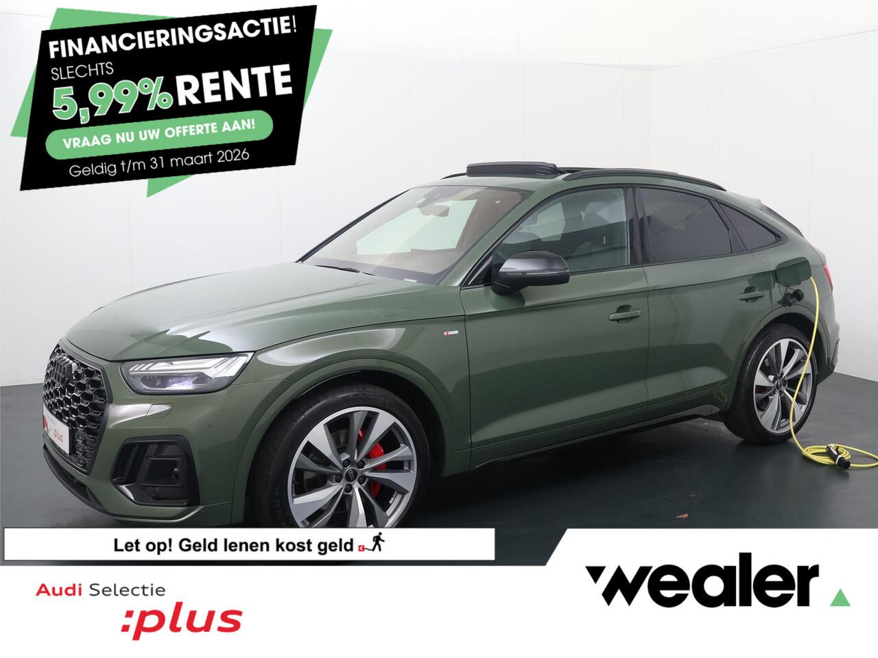 Audi Q5 Sportback 55 TFSI e S edition Competition | 367 PK | Trekhaak | Panoramadak | Luchtvering | Head-up Display | 21" LM velgen | S line |
