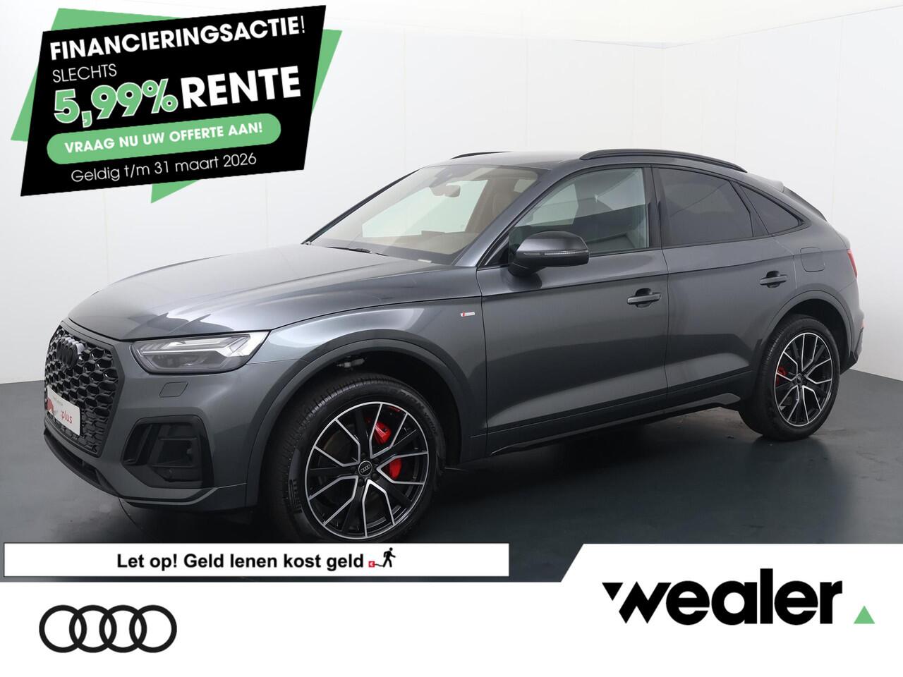 Audi Q5 Sportback 55 TFSI e S edition Competition | 367 PK | SoH 97% | Trekhaak | Head-up display | Matrix LED koplampen | S line interieur | Adaptive cruise control |