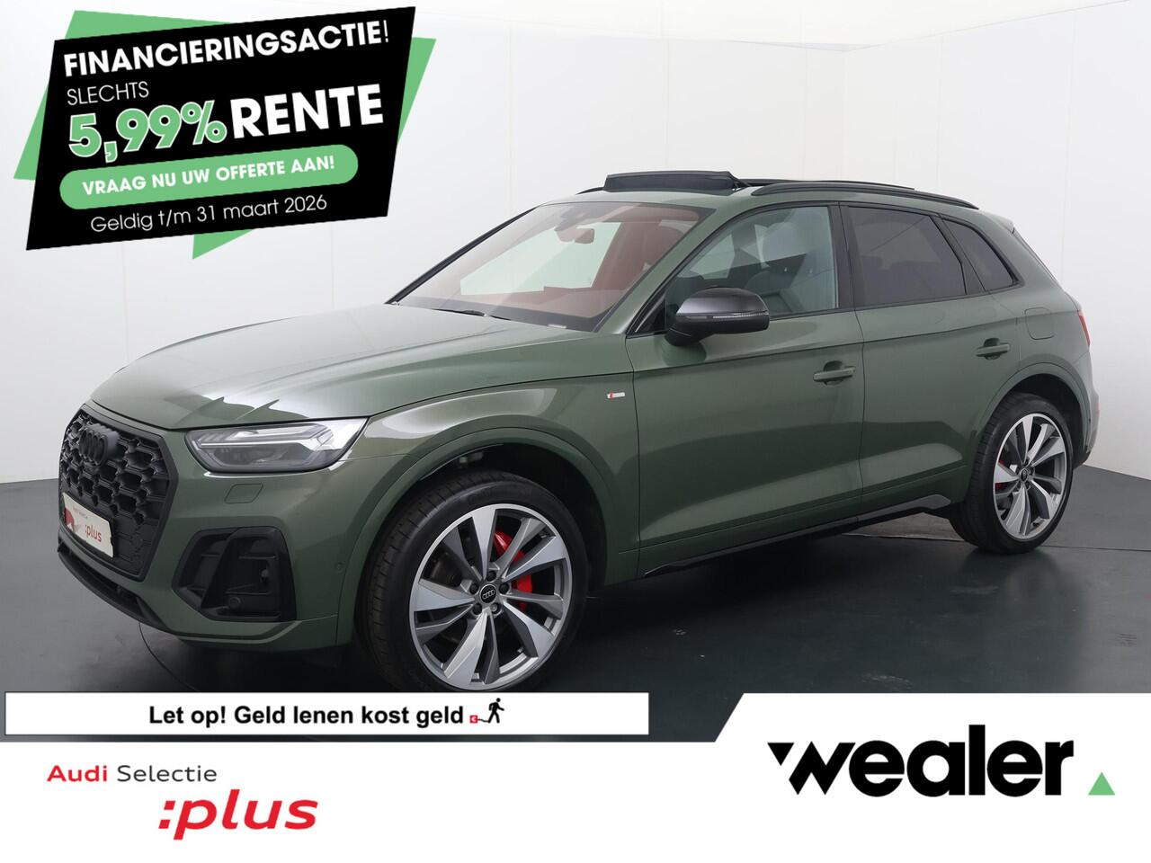 Audi Q5 55 TFSI e S edition Competition | 367 PK | SoH 97% | Trekhaak | Panoramadak | 360 graden camera | 21" LM velgen | S line |