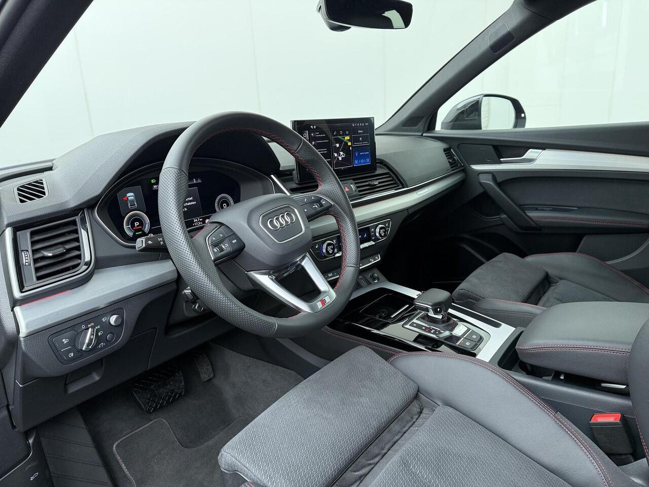 Audi Q5 55 TFSI e S edition Competition | 367 PK | SoH 93% | Trekhaak | Luchtvering | Head-up display | 21" LM velgen | B & O audio | Matrix LED koplampen | S line |