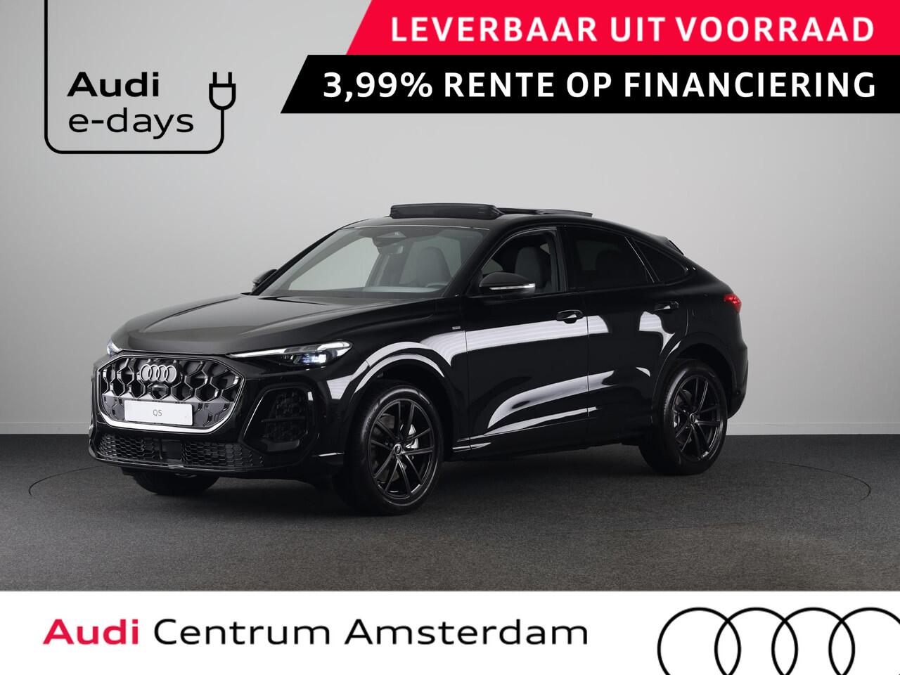 Audi Q5 Sportback S edition e-hybrid 299 pk | Techniekpakket plus | Glazen panoramadak | Lederen bekleding | Geheugen stoelen |