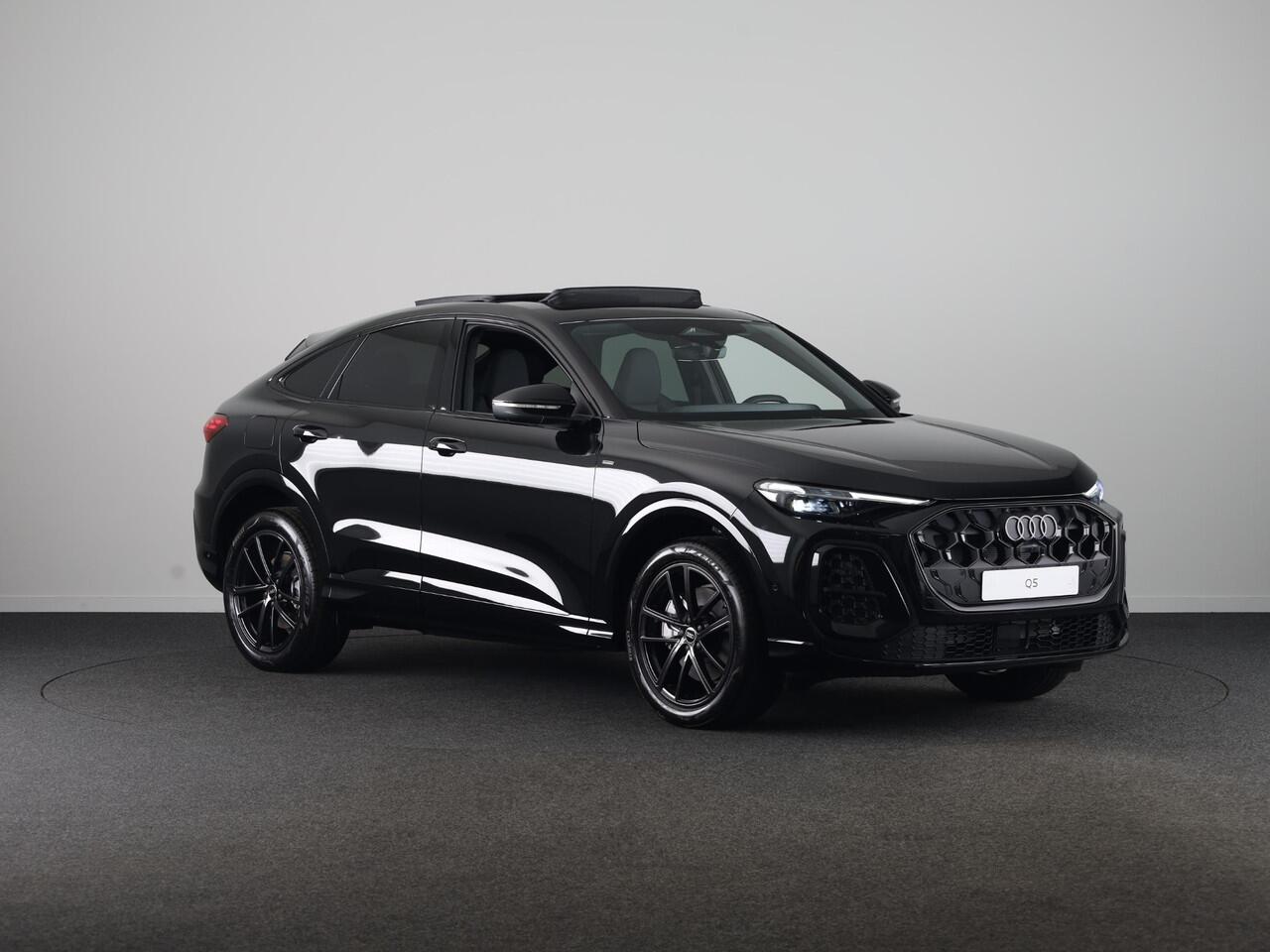 Audi Q5 Sportback S edition e-hybrid 299 pk | Techniekpakket plus | Glazen panoramadak | Lederen bekleding | Geheugen stoelen |