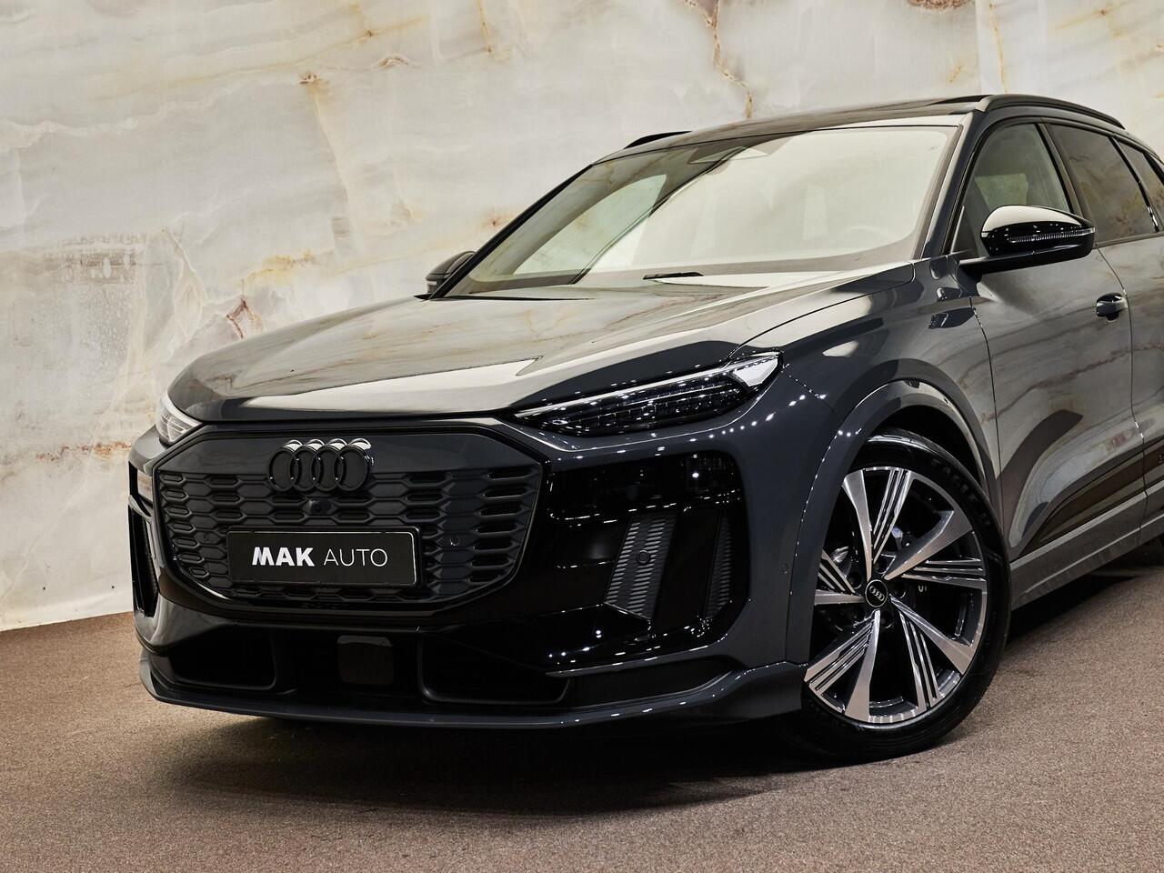 Audi Q6 SQ6 e-tron Quattro, pano, 21", matrix-LED, B&O, bijrijdersdisplay, luchtv., HUD, ACC, privacy