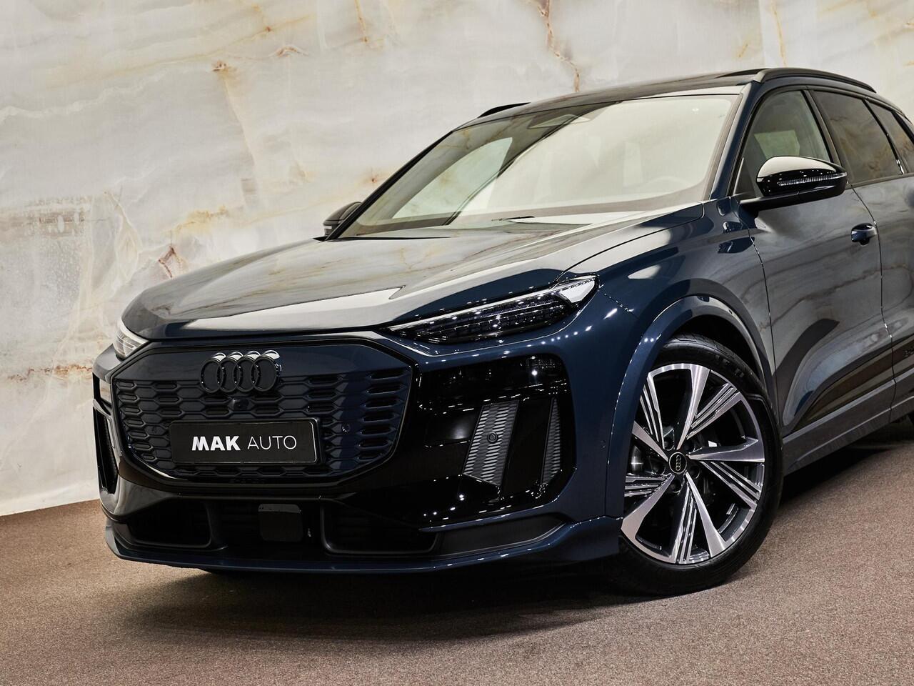 Audi Q6 SQ6 e-tron Quattro, pano, 21", matrix-LED, B&O, bijrijdersdisplay, luchtv., HUD, ACC, privacy