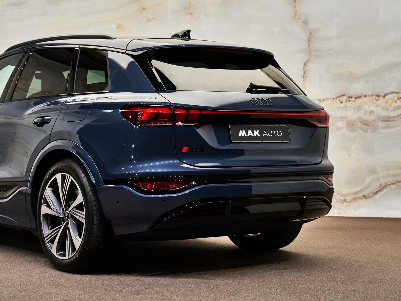 Audi Q6 SQ6 e-tron Quattro, pano, 21", matrix-LED, B&O, bijrijdersdisplay, luchtv., HUD, ACC, privacy