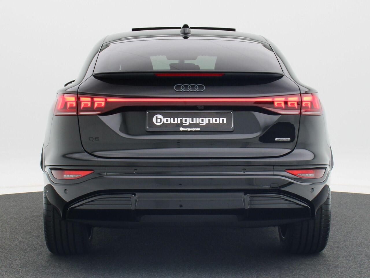 Audi Q6 Sportback S edition e-tron 55 100 kWh | 388 PK | 21 inch velgen | Privacyglas | Zwart optiek | Glazen Panoramadak | Rode remzadels |