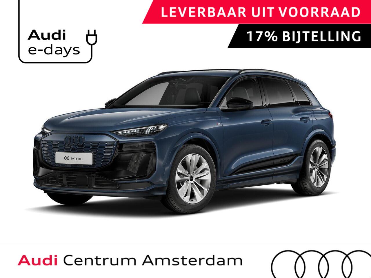 Audi Q6 e-tron S edition 83Kwh 252 pk SUV | Tech pakket plus | Glazen panoramadak | Trekhaak | Privacy glas |
