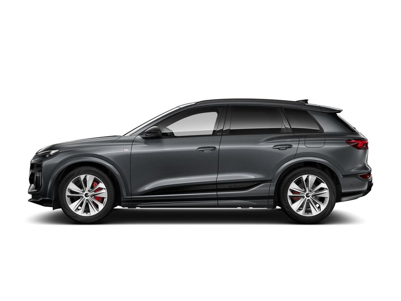 Audi Q6 e-tron S edition 83Kwh 252 pk SUV | Tech pakket plus | Glazen panoramadak | Lederen bekleding | Rode remzadels |