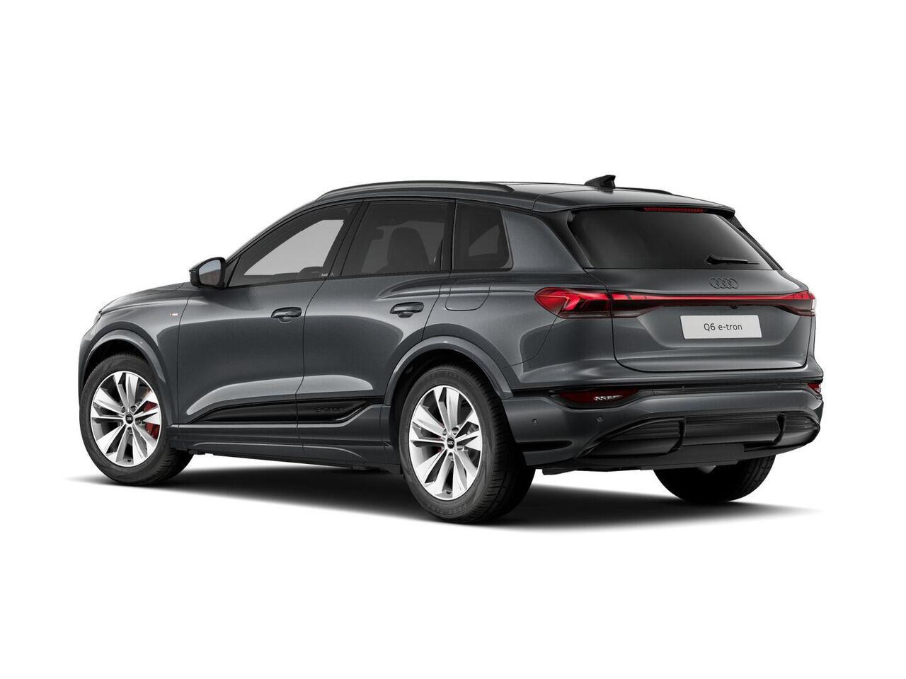 Audi Q6 e-tron S edition 83Kwh 252 pk SUV | Tech pakket plus | Glazen panoramadak | Lederen bekleding | Rode remzadels |