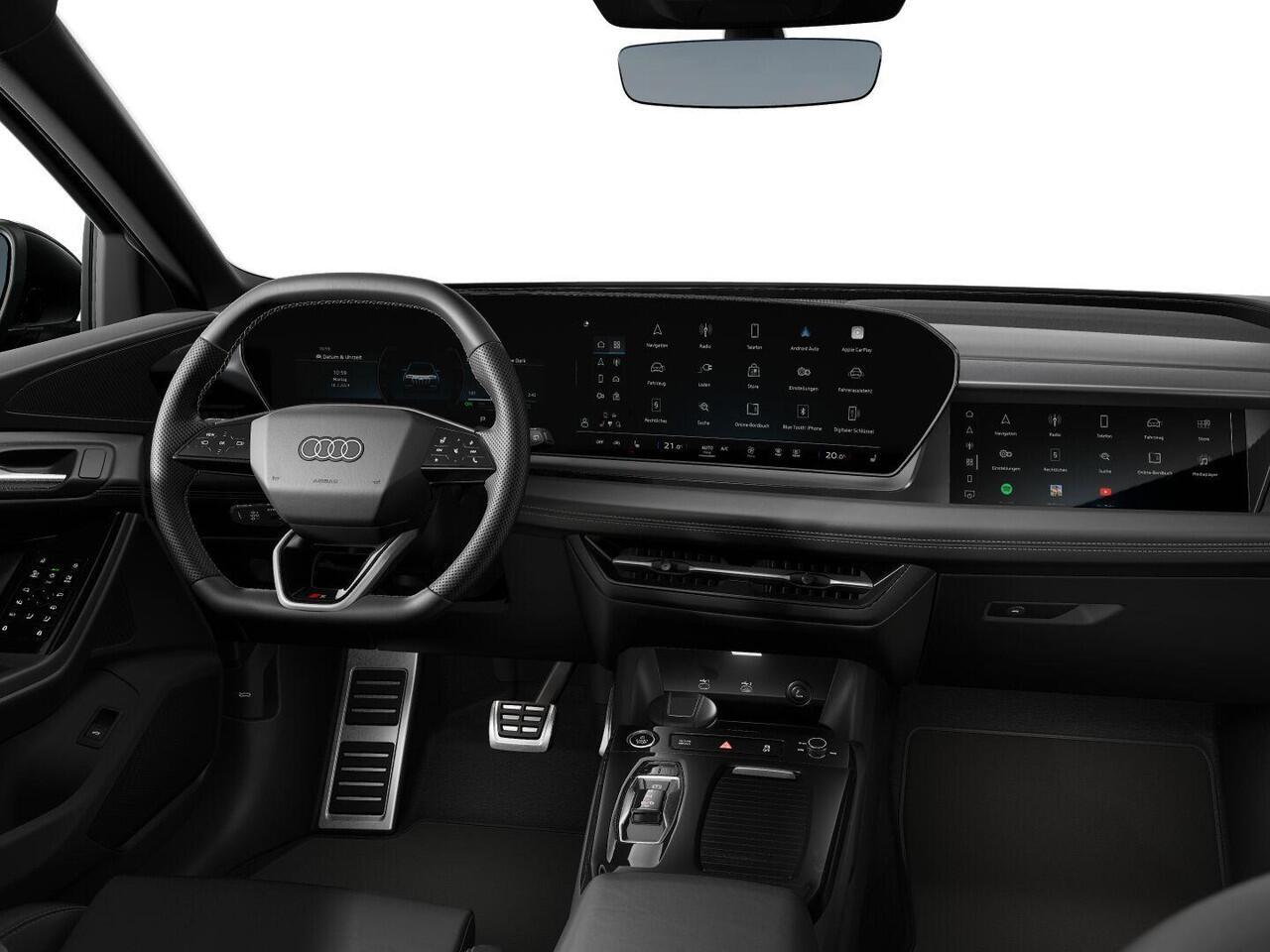 Audi Q6 e-tron S edition 83Kwh 252 pk SUV | Tech pakket plus | Glazen panoramadak | Lederen bekleding | Rode remzadels |