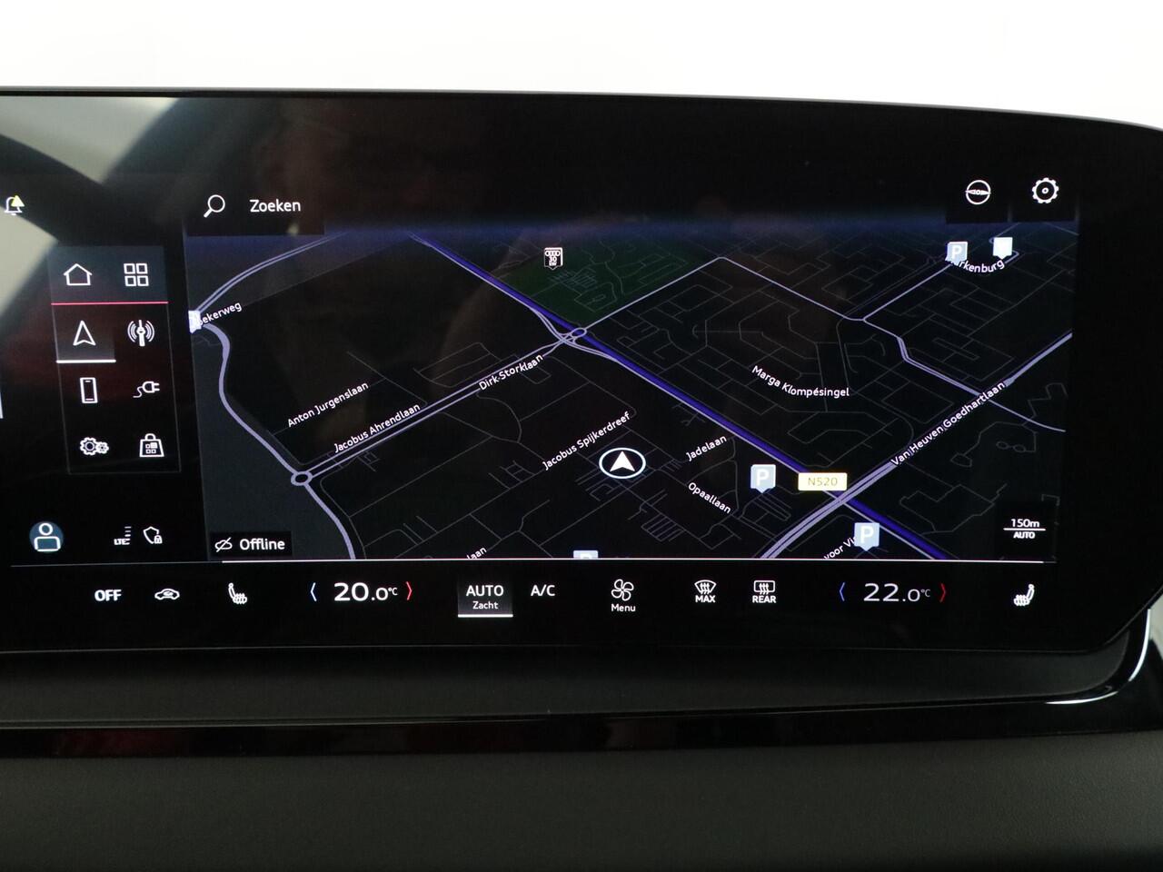 Audi Q6 e-tron Advanced edition e-tron perf 225kW/306pk 100Kwh Ha Tech Plus pakket, sportstoelen met leder, bumpers in kleur carrosserie, omgevingscamera's