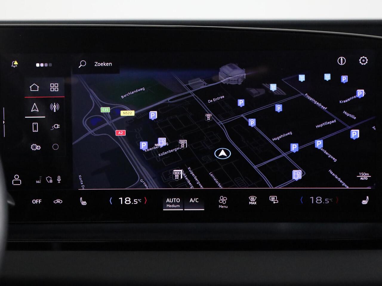 Audi Q6 Sportback e-tron S edition performance 100 kWh 306pk | Lederen bekleding | Trekhaak | Elektrisch verstelbare voorstoelen + geheugen | MMI Bijrijdersscherm | Verlengde garantie