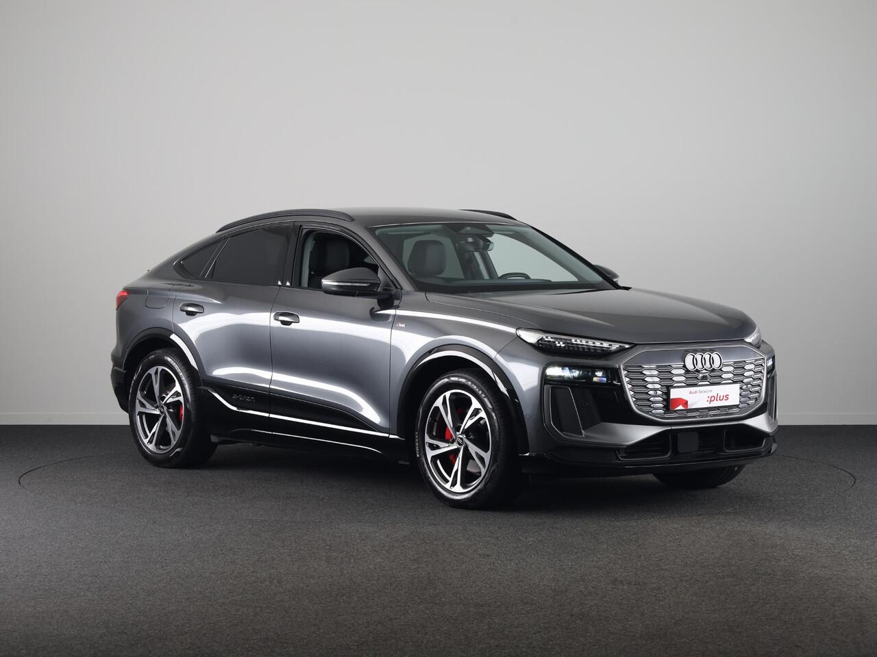 Audi Q6 Sportback e-tron S edition performance 100 kWh 306pk | Lederen bekleding | Trekhaak | Elektrisch verstelbare voorstoelen + geheugen | MMI Bijrijdersscherm | Verlengde garantie
