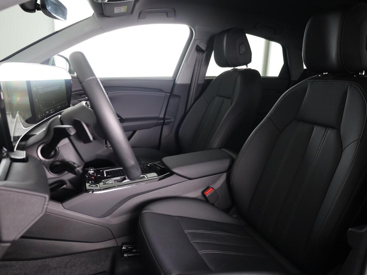 Audi Q6 Sportback e-tron S edition performance 100 kWh 306pk | Lederen bekleding | Trekhaak | Elektrisch verstelbare voorstoelen + geheugen | MMI Bijrijdersscherm | Verlengde garantie